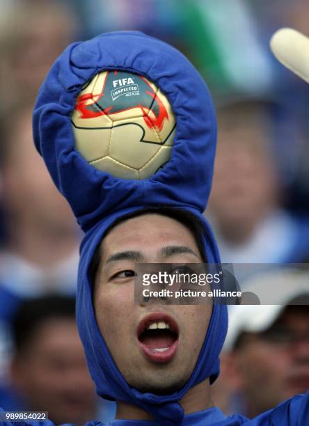 An Italian supporter seen prior to the group E match of 2006 FIFA World Cup between Italy and Ghana in Hanover, on Monday, 12 June 2006. DPA/MAURIZIO...