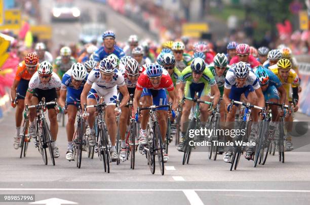 Tour Of Germany, Stage 9Sprint, Arrival, Cooke Baden , Roberts Luke , Bennati Daniele Red Jersey Celebration Joie Vreugde, Cancellara Fabian , Vigano...