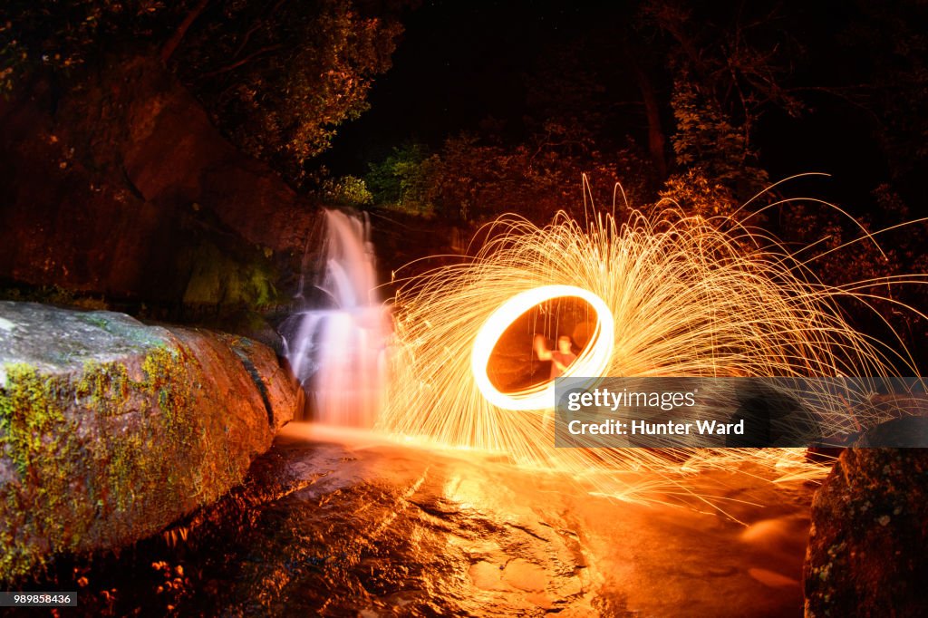 Steel Wool at Cedar Creek Falls