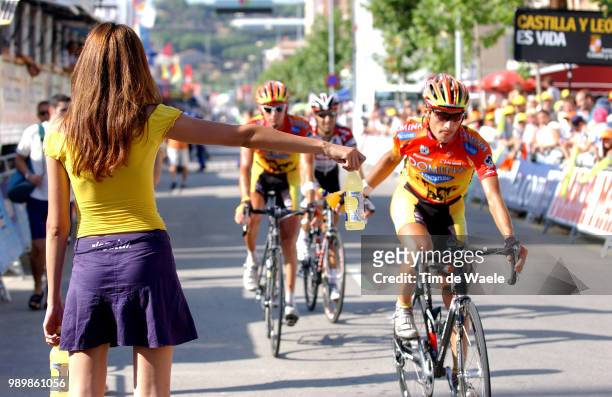 Tour Of Spain - Vuelta, Stage 8Illustration Illustratie, Ravitaillement Bevoorading, Hot Challeur Warmte Hitte, Miss Hostessstage 08 : Tarragona -...