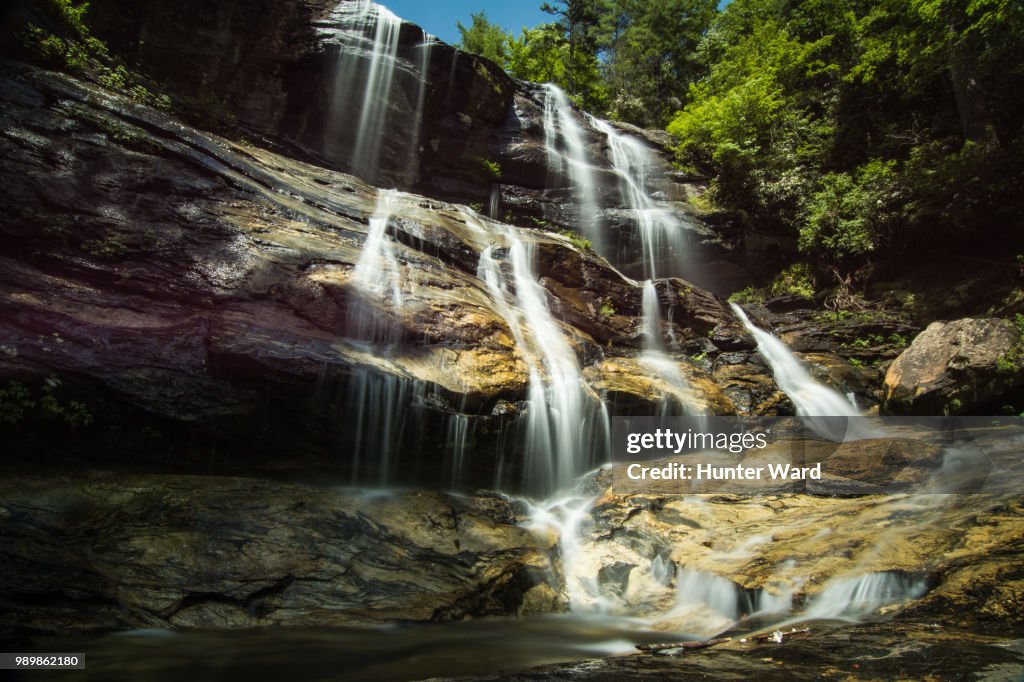 Glen Falls in Western North Carolina