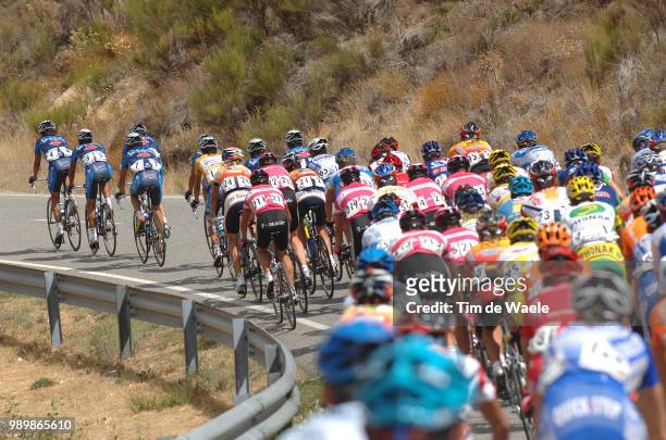Tour Of Spain - Vuelta, Stage 19Illustration Illustratie, Peleton Peloton, Team Liberty Seguros Heras Roberto Yellow Jerseystage 19 : S. Martin De...