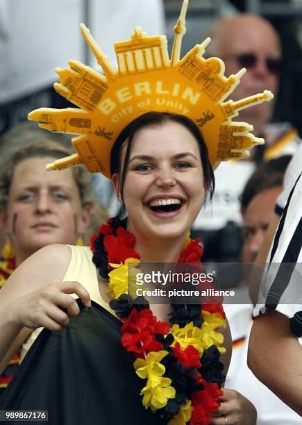 Supporter of Germany prior the group A preliminary match of 2006 FIFA World Cup Ecuador vs Germany at the Olympic Stadium in Berlin, Germany, Tuesday...