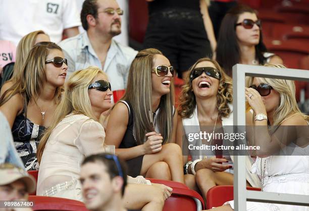 Wifes and girlfriends of English players chatting in the VIP-area before the 2nd round match of the 2006 FIFA World Cup between England and Ecuador,...