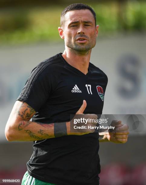 Cork , Ireland - 2 July 2018; Damien Delaney of Cork City prior to the pre-season friendly match between Cork City and Portsmouth at Turners Cross in...