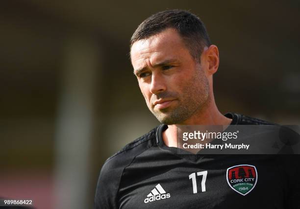 Cork , Ireland - 2 July 2018; Damien Delaney of Cork City prior to the pre-season friendly match between Cork City and Portsmouth at Turners Cross in...
