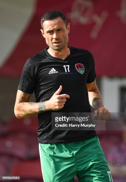 Cork , Ireland - 2 July 2018; Damien Delaney of Cork City prior to the pre-season friendly match between Cork City and Portsmouth at Turners Cross in...