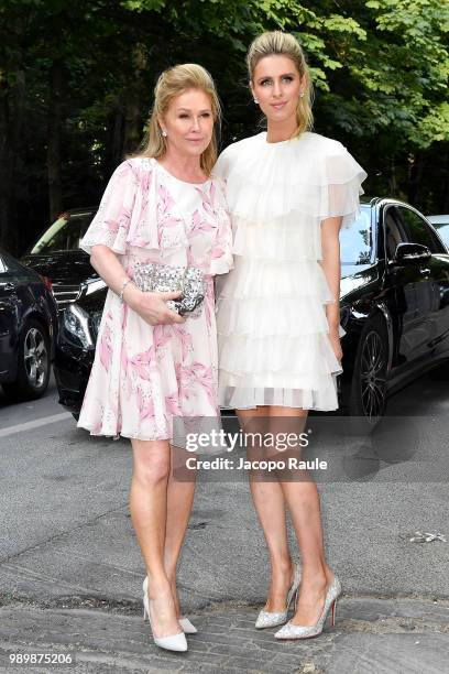 Kathy Hilton and Nicky Rotschild Hilton are seen at the Giambattista Valli Haute Couture Fall Winter 2018/2019 Show on July 2, 2018 in Paris, France.