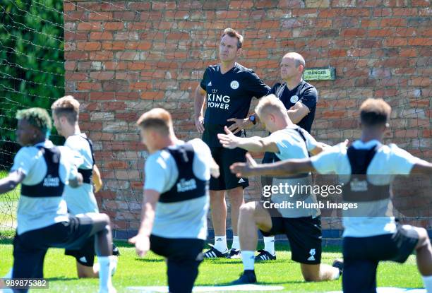 Leicester City assistant manager Jacques Bonnevay during training as Leicester City Players Return to Pre-Season Training at Belvoir Drive Training...