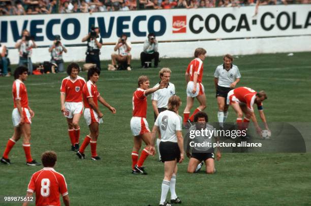 Fußball-WM 1982 in Gijon, Spanien: Deutschland-Oesterreich 1:0 allgemein © Foto: Werek