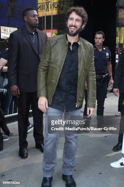 Josh Groban is seen on July 02, 2018 in New York City.