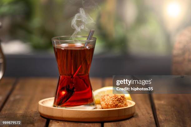 turkish tea - teaspoon stock pictures, royalty-free photos & images