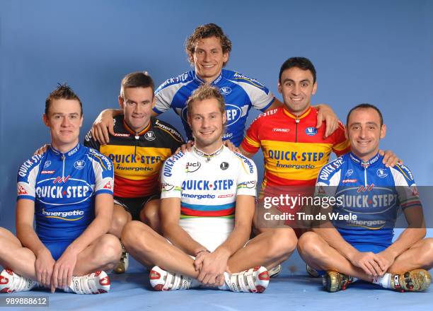 Team Quick-Step Innergetic 2006Bettini Paolo , Nuyens Nick , Baguet Serge , Boonen Tom , Pozzato Filippo , Garate Cepa Juan Manuel Equipe, Ploeg, Qsi