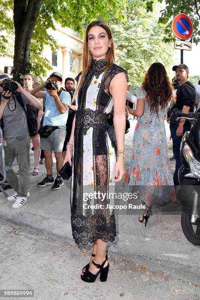 Bianca Brandolini dÕAdda is seen at the Giambattista Valli Haute Couture Fall Winter 2018/2019 Show on July 2, 2018 in Paris, France.