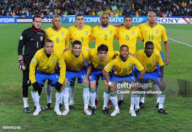 Football International 2009 FIFA Confederations Cup on June 25th 2009 in Johannesburg, South Africa. Semifinal: Brazil - South Africa Goalkeeper...