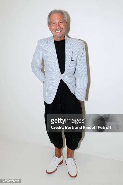 Jean-Paul Goude attends the Christian Dior Haute Couture Fall Winter 2018/2019 show as part of Paris Fashion Week on July 2, 2018 in Paris, France.