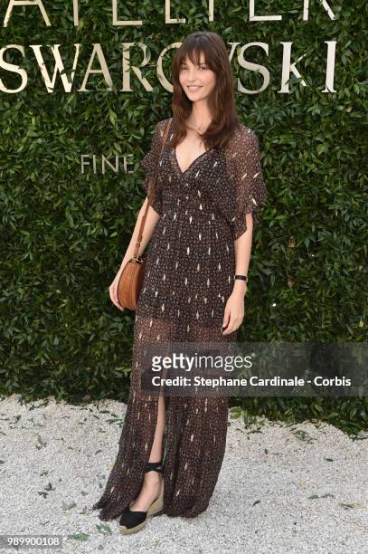 Annabelle Belmondo attends the Atelier Swarovski : Cocktail Of The New Penelope Cruz Fine Jewelry Collection as part of Paris Fashion Week on July 2,...