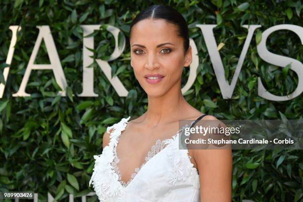 Noemie Lenoir attends the Atelier Swarovski : Cocktail Of The New Penelope Cruz Fine Jewelry Collection as part of Paris Fashion Week on July 2, 2018...