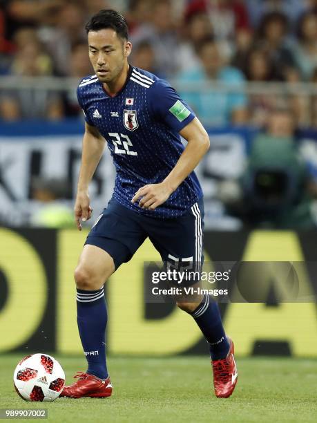 Maya Yoshida of Japan during the 2018 FIFA World Cup Russia round of 16 match between Belgium and Japan at the Rostov Arena on July 02, 2018 in...