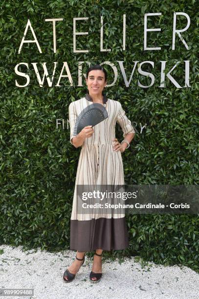 Blanca Li attends the Atelier Swarovski : Cocktail Of The New Penelope Cruz Fine Jewelry Collection as part of Paris Fashion Week on July 2, 2018 in...