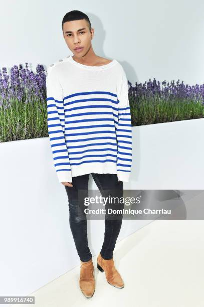 Olivier Rousteing attends the Giambattista Valli Haute Couture Fall Winter 2018/2019 show as part of Paris Fashion Week on July 2, 2018 in Paris,...