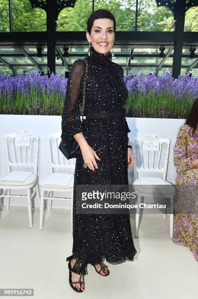 Cristina Cordula attends the Giambattista Valli Haute Couture Fall Winter 2018/2019 show as part of Paris Fashion Week on July 2, 2018 in Paris,...