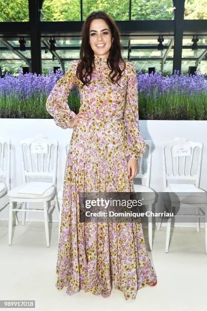 Anouchka Delon attends the Giambattista Valli Haute Couture Fall Winter 2018/2019 show as part of Paris Fashion Week on July 2, 2018 in Paris, France.