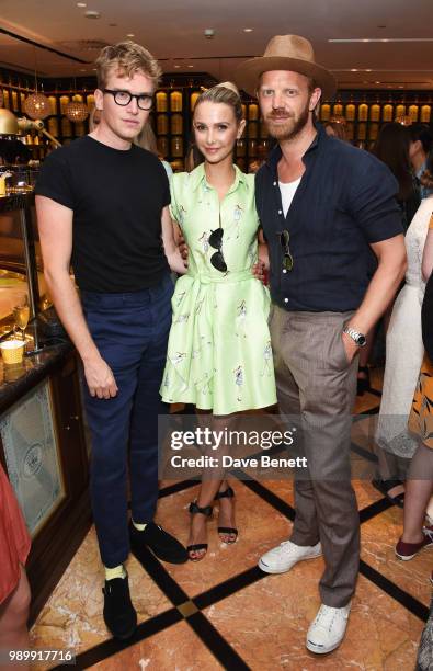 Fletcher Cowan, Sophie Hermann and Alistair Guy attend the TWG Tea Gala Event in Leicester Square to celebrate the launch of TWG Tea in the UK on...