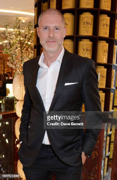 Jean-David Malat attends the TWG Tea Gala Event in Leicester Square to celebrate the launch of TWG Tea in the UK on July 2, 2018 in London, England.