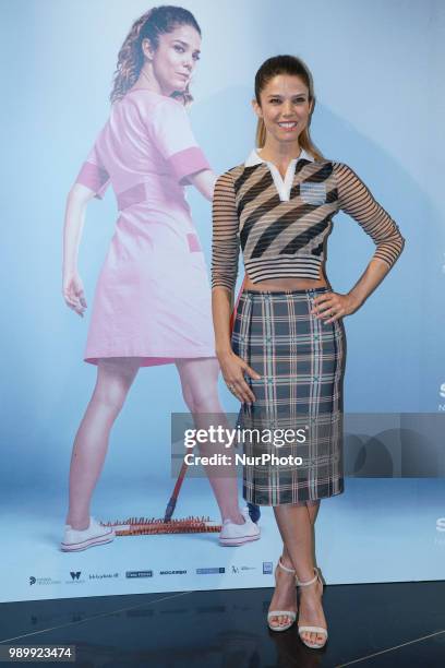 Actress Juana Acosta attends the 'El Jefe' photocall at Palacio de la Prensa cinema on July 2, 2018 in Madrid, Spain.