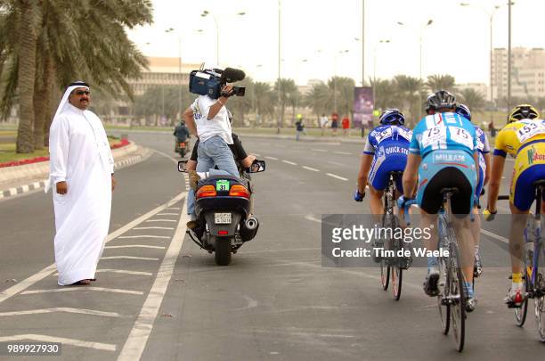 Tour Qatar 2006, Stage 1Illustration Illustratie, Peleton Peloton, Tv Tã©Lã©, Sheik Khalid Bin Ali Al Thani Presidentkhalifa Stadium - Al Khor...