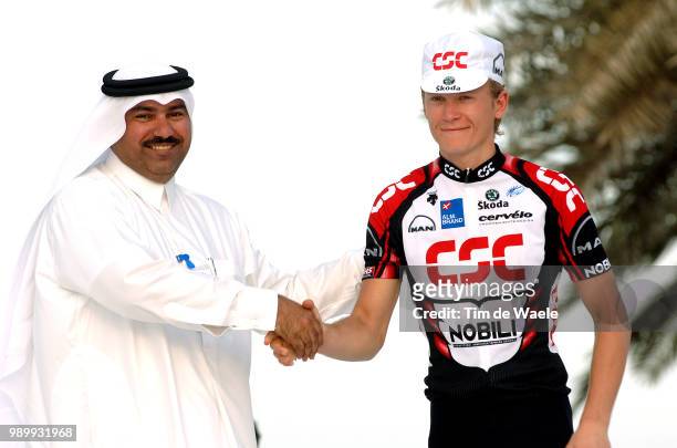 Tour Qatar 2006, Stage 5Podium, Breschel Matti Celebration Joie Vreugde, Sheikh Khalid Bin Ali Al Thani Al Thakhira - Doha Corniche Etape Rit