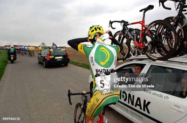 Tour Romandie, Stage 3Mc Carty Jonathan Patrick , Team Phonak Ishares Skoda Bmc, Illustration Illustratie, Ravitaillement Bevooradingbienne - Leysin...