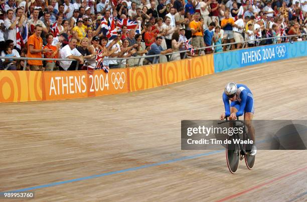 Track Piste Wiggings Bradley Gold Medal Medaille D'Or Gouden Medaille Men Individual Pursuit Final, Poursuite Individuel Hommes, Individuele...