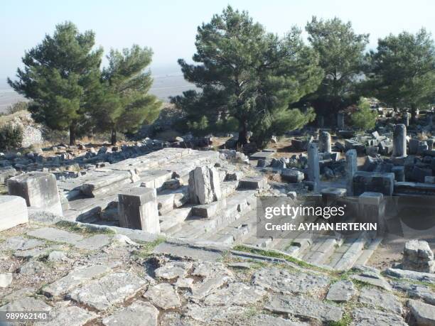 priene ruins - priene 個照片及圖片檔