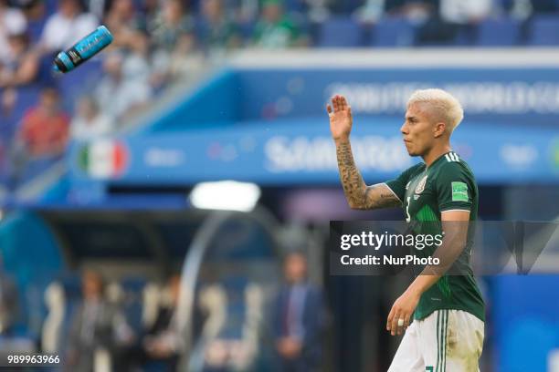 Carlos Salcedo during the 2018 FIFA World Cup Russia Round of 16 match between 1st Group E and 2nd Group F at Samara Arena on July 2, 2018 in Samara,...