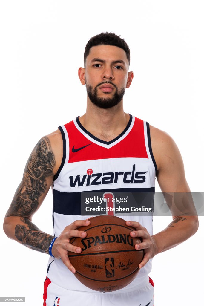 Rustin Rivers Austin Rivers of the Washington Wizards poses for a portrait after ...
