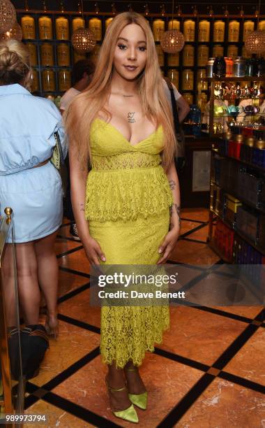 Munroe Bergdorf attends the TWG Tea Gala Event in Leicester Square to celebrate the launch of TWG Tea in the UK on July 2, 2018 in London, England.