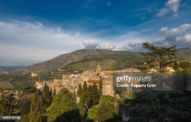 view from villa d'este - este stock pictures, royalty-free photos & images