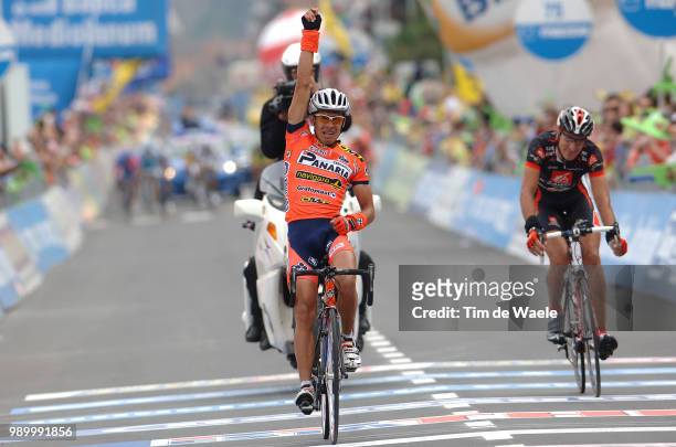 Giro DãTalia, Stage 14Arrival, Laverde Jimenez Luis Felipe Celebration Joie Vreugde, Perez Sanchez Francisco Aosta - Domodossola Tour Of Italy,...
