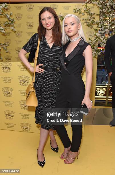 Sophie Ellis-Bextor attends the TWG Tea Gala Event in Leicester Square to celebrate the launch of TWG Tea in the UK on July 2, 2018 in London,...