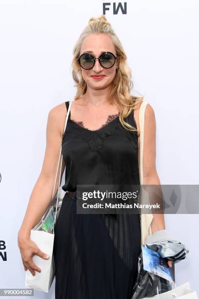 Eva Mona Rodekirchen attends the Guido Maria Kretschmer show during the Berlin Fashion Week Spring/Summer 2019 at ewerk on July 2, 2018 in Berlin,...