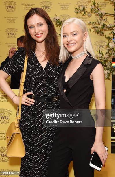 Sophie Ellis-Bextor attends the TWG Tea Gala Event in Leicester Square to celebrate the launch of TWG Tea in the UK on July 2, 2018 in London,...