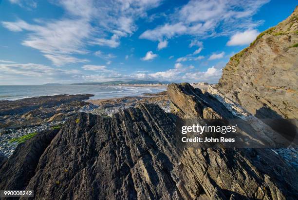 ynyslas beach, ceredigion, wales, uk - ceredigion stock-fotos und bilder