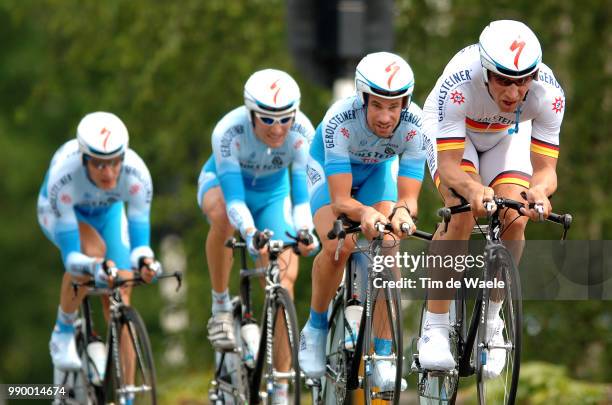 Team Time Trial Eindhoventeam Gerolsteiner, Fothen Thomas , Hiekmaan Torsten , Hoj Frank , Fã–Rster Robert , Lang Sebastien , Ordowski Volker , Rich...