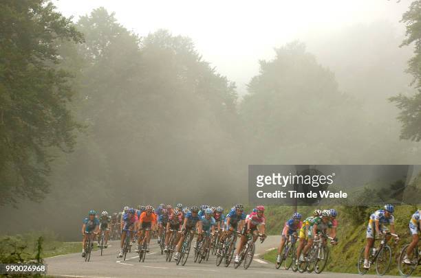 Tour De France 2006, Stage 10Illustration Illustratie, Landscape Paysage Landschap, Peleton Peloton, Fog Brouillard Mist, Mayo Iban , Sastre Carlos...