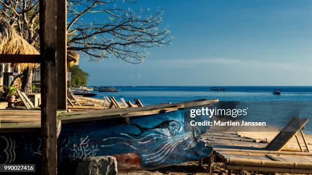 gili trawangan - gili trawangan stockfoto's en -beelden