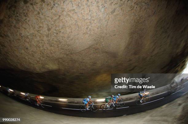 Tour De France 2006, Stage 12Illustration Illustratie, Peleton Peloton, Tunnel Grot Grotte Cave, Landscape Paysage Landschapluchon - Carcassonne...