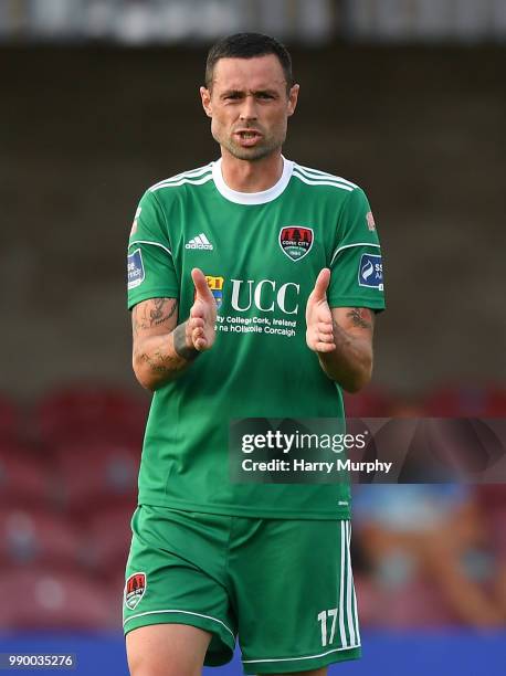 Cork , Ireland - 2 July 2018; Damien Delaney of Cork City during the pre-season friendly match between Cork City and Portsmouth at Turners Cross, in...