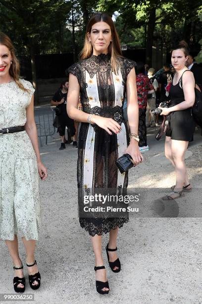 Bianca Bradolini D'adda arrives at the Giambattista Valli Haute Couture Fall Winter 2018/2019 show as part of Paris Fashion Week on July 2, 2018 in...